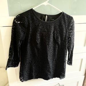 J Crew Lace Blouse 0